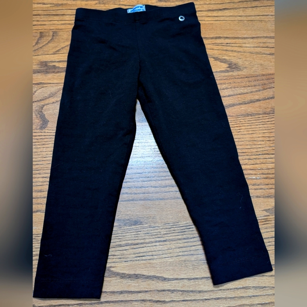 Kids Mayoral Black Capri Leggings